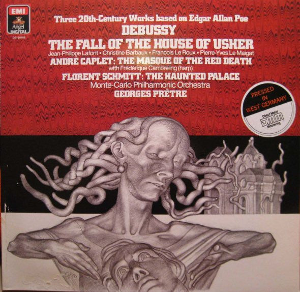 Debussy / Caplet / Schmitt / Pretre - The Fall of the House of Usher / The Masque of the Red Death / The Haunted Palace (Vinyle Usagé)