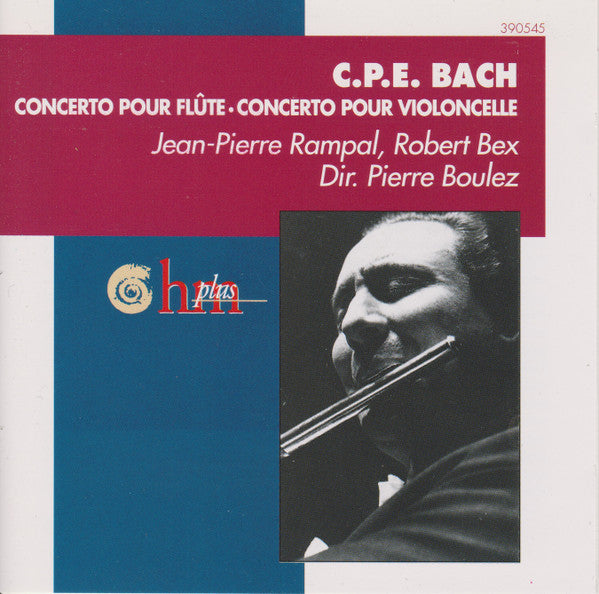 Bach CPE / Boulez / Rampal - Concerto Pour Flute / Concerto Pour Violoncelle (Vinyle Usagé)