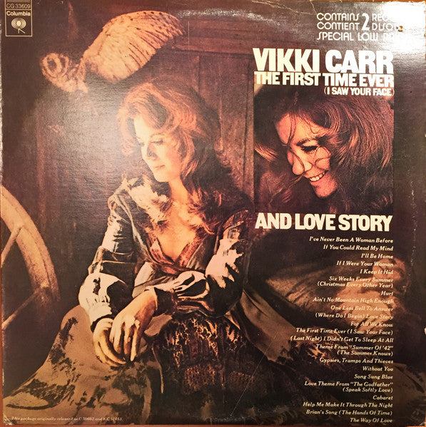 Vikki Carr - Love Story / The First Time Ever I Saw Your Face (Vinyle Usagé)