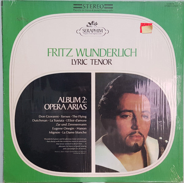 Various / Wunderlich - Lyric Tenor (Album 2: Opera Arias) (Vinyle Usagé)