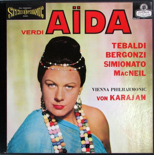 Verdi / Karajan / Tebaldi / Bergonzi - Aida (Vinyle Usagé)