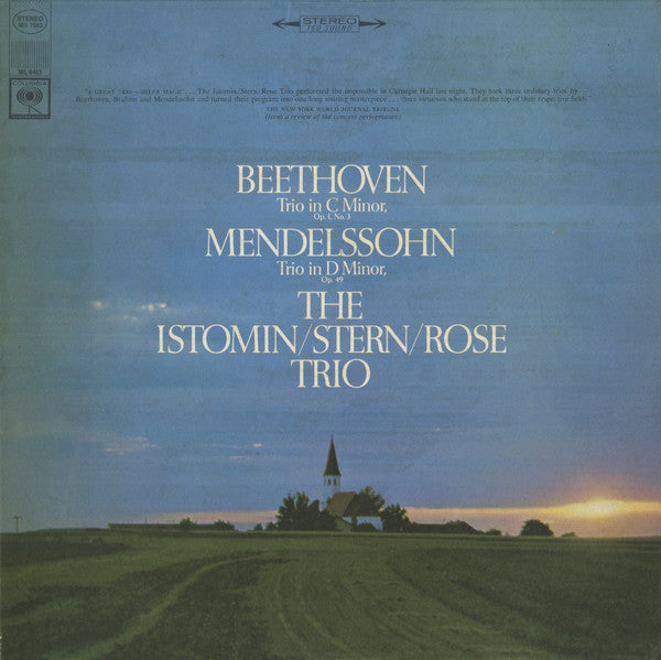 Beethoven / Mendelssohn / Istomin / Stern / Rose - Trio In C Minor / D Minor (Vinyle Usagé)