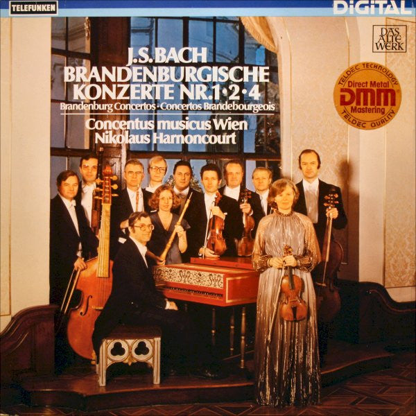 Bach / Harnoncourt - Brandenburgische Konzerte Nr 1 / 2 / 4 (Vinyle Usagé)