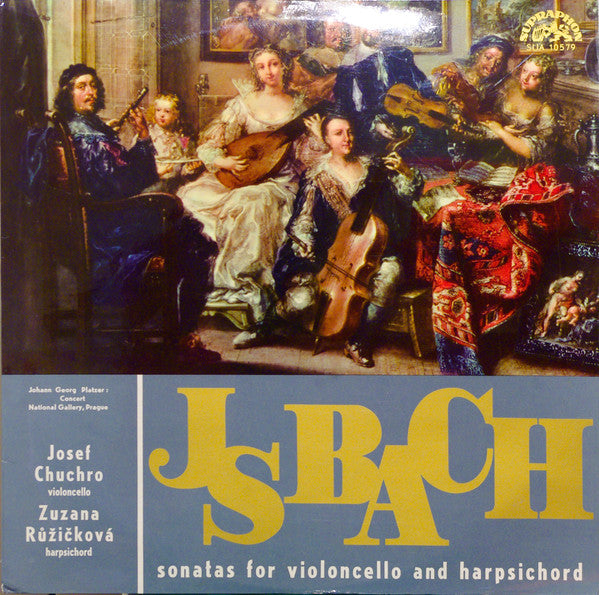 Bach / Chuchro / Ruzickova - Sonatas For Violoncello And Harpsichord (Vinyle Usagé)