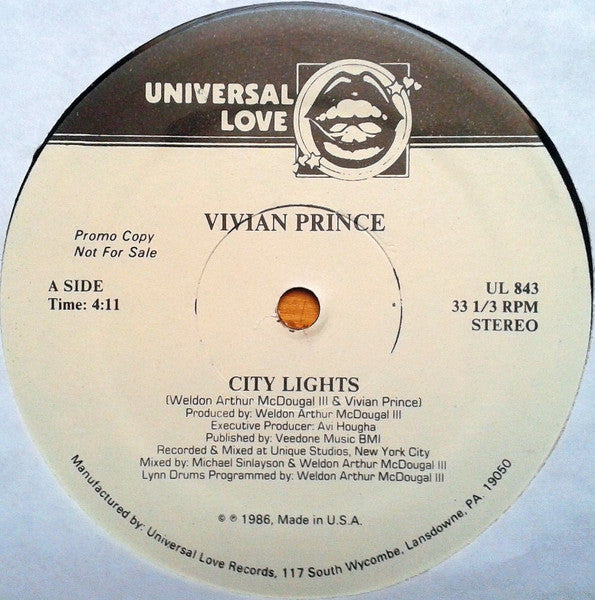 Vivian Prince - City Lights (Vinyle Usagé)