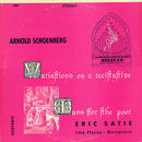 Schoenberg / Satie / Randolph / Mason - Variations On A Recitative / Mass For The Poor (Vinyle Usagé)