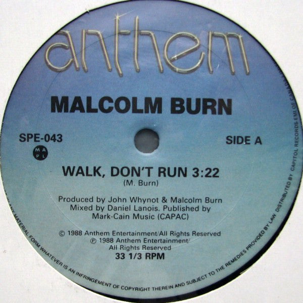 Malcolm Burn - Walk Don't Run (Vinyle Usagé)
