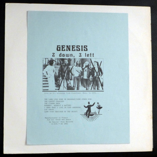 Genesis - 2 Down 3 Left (Vinyle Usagé)