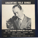 Octavio Corvalan - Argentine Folk Songs (Vinyle Usagé)