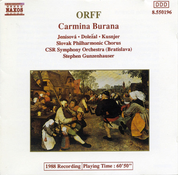 Orff / Jenisova - Carmina Burana (CD Usagé)