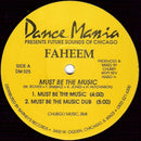 Faheem - Must Be The Music (Vinyle Usagé)