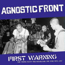 Agnostic Front - First Warning: The United Blood Era Recordings New York City 1983 (Vinyle Neuf)