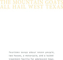 Mountain Goats - All Hail West Texas (Vinyle Neuf)