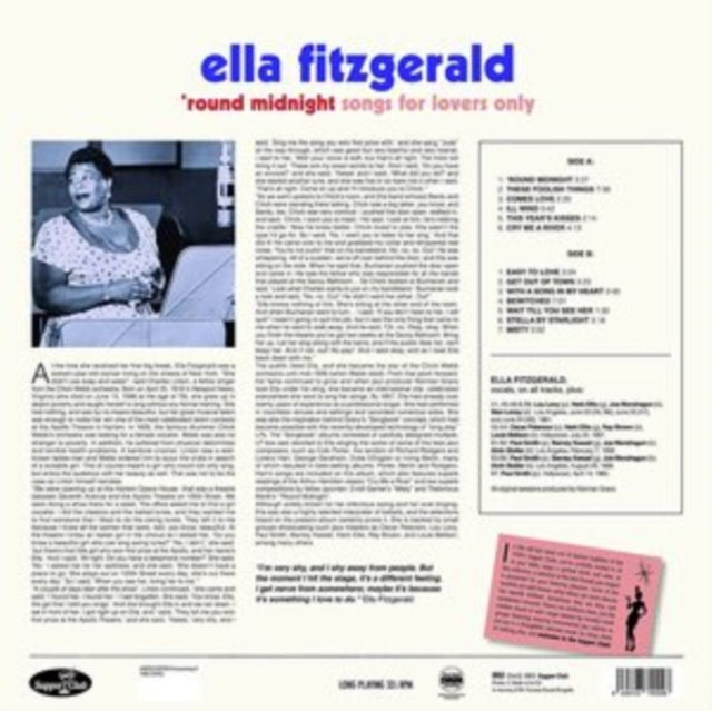 Ella Fitzgerald - Round Midnight (Vinyle Neuf)
