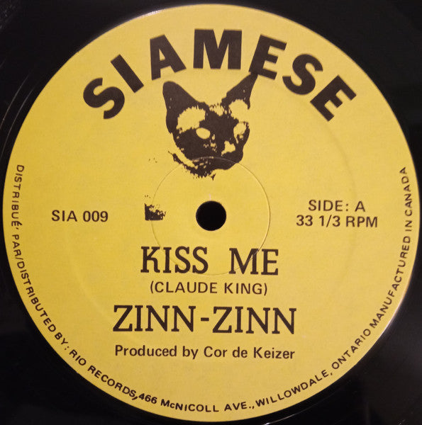 Zinn Zinn - Kiss Me / Rhythm Shopping (Vinyle Usagé)