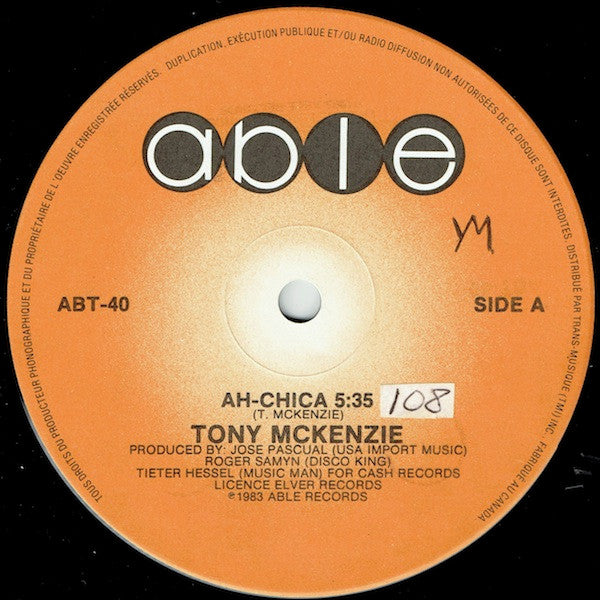 Tony McKenzie - Ah Chica (Vinyle Usagé)