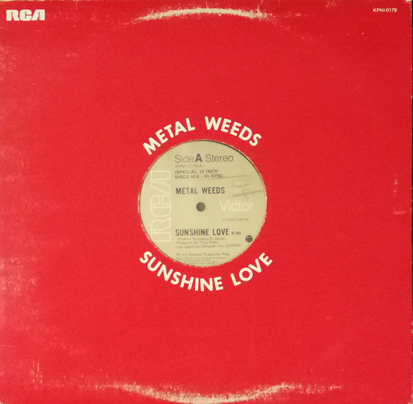 Metal Weeds - Sunshine Love (Vinyle Usagé)