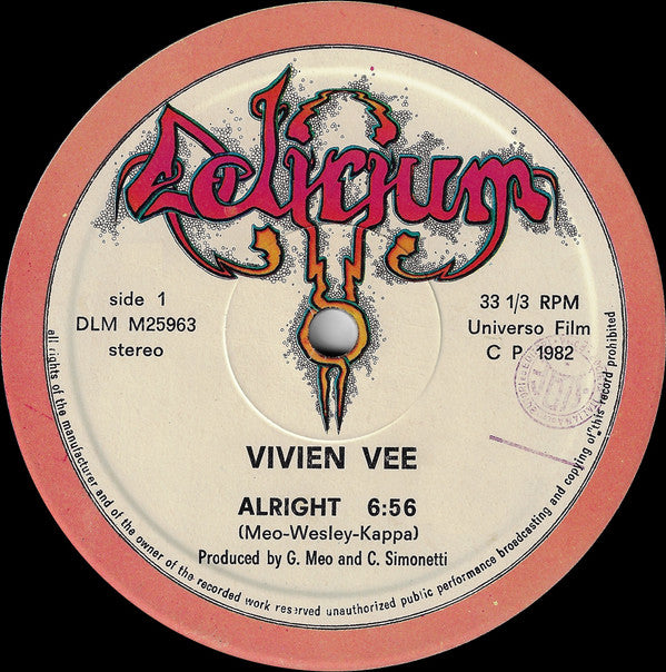 Vivien Vee - Alright / Sex Appeal (Vinyle Usagé)