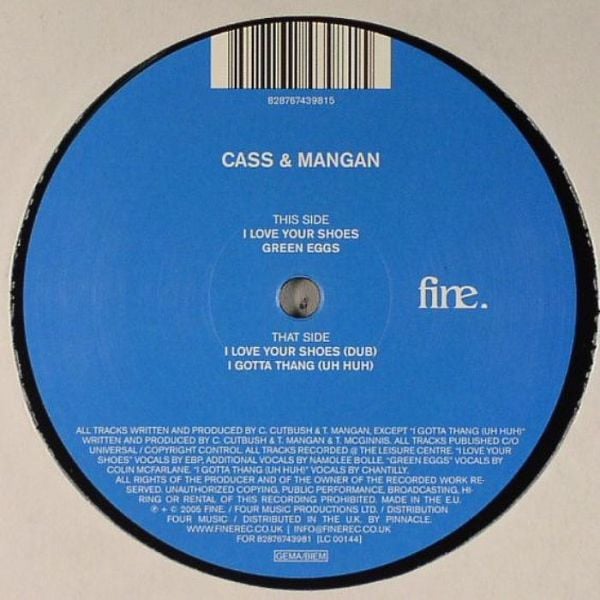 Cass And Mangan - I Love Your Shoes EP (Vinyle Usagé)