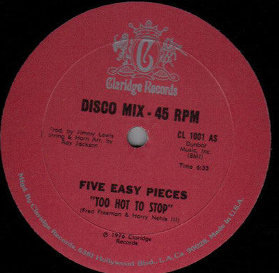 Five Easy Pieces - Too Hot to Stop (Vinyle Usagé)