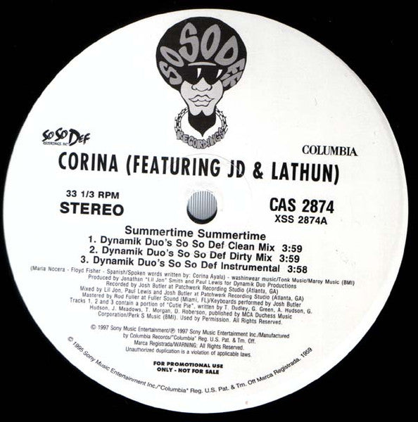 Corina - Summertime Summertime (Vinyle Usagé)