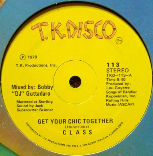 Class - Get Your Chic Together (Vinyle Usagé)