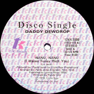 Daddy Dewdrop - Nanu Nanu (I Wanna Funky With You) (Vinyle Usagé)