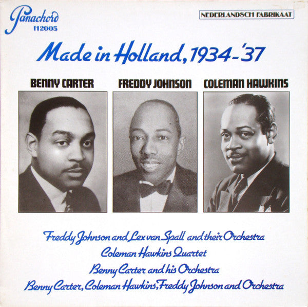 Benny Carter / Freddy Johnson / Coleman Hawkins - Made In Holland 1934-37 (Vinyle Usagé)