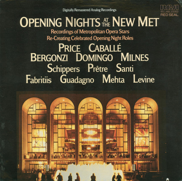 Various - Opening Nights At The New Met (Vinyle Usagé)