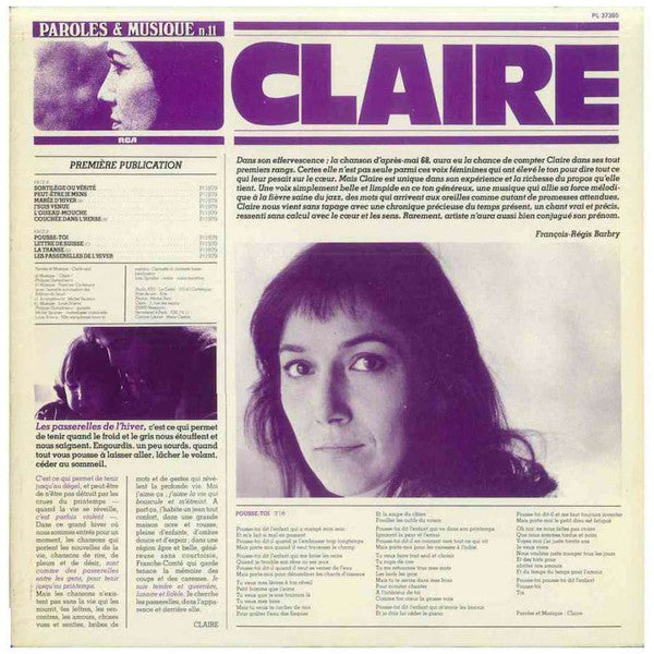 Claire - Claire (Vinyle Usagé)