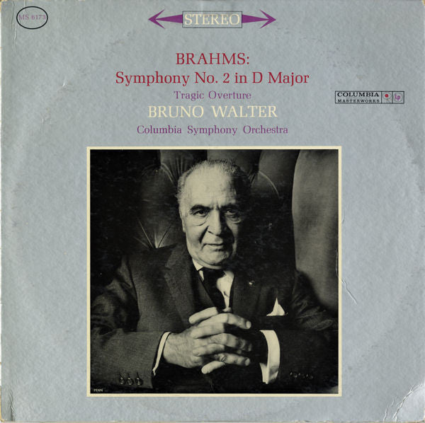 Brahms / Walter - Symphony No 2 In D Major / Tragic Overture (Vinyle Usagé)