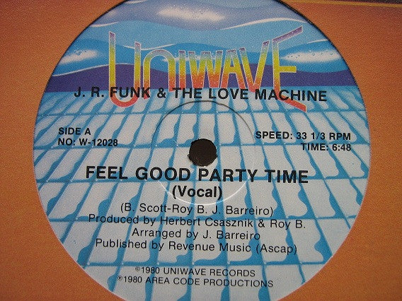 JR Funk and the Love Machine - Feel Good Party Time (Vinyle Usagé)