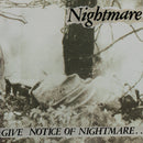 Nightmare - Give Notice Of Nightmare (Vinyle Neuf)