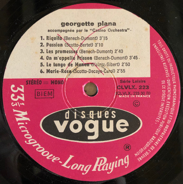 Georgette Plana - La Femme Aux Bijoux (Vinyle Usagé)