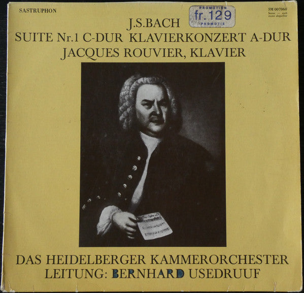 Bach / Usedruuf / Rouvier - Suite Nr 1 / Klavierkonzert (Vinyle Usagé)