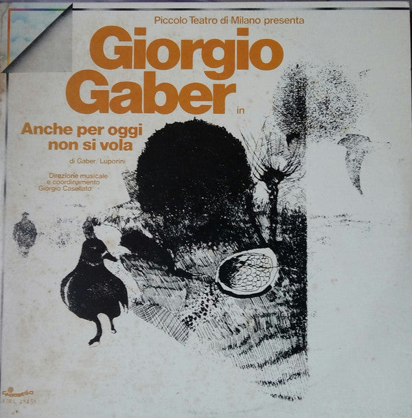 Giorgio Gaber - Anche Per Oggi Non Si Vola (Vinyle Usagé)