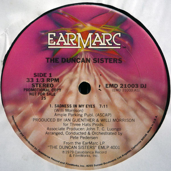 Duncan Sisters - Sadness in My Eyes (Vinyle Usagé)