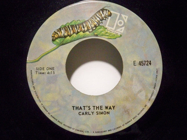 Carly Simon - Thats The Way (45-Tours Usagé)