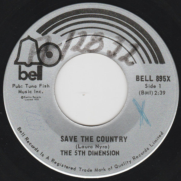 The Fifth Dimension - Save The Country (45-Tours Usagé)