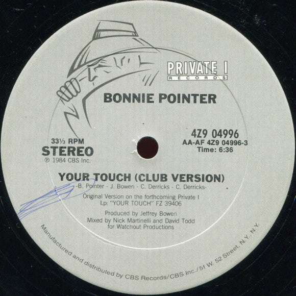 Bonnie Pointer - Your Touch (Vinyle Usagé)