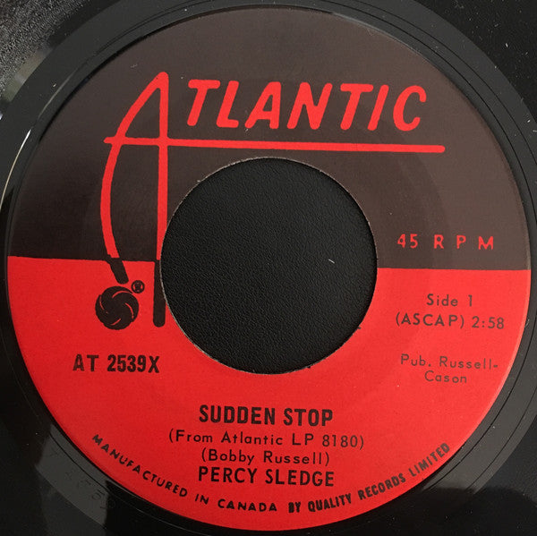 Percy Sledge - Sudden Stop / Between These Arms (45-Tours Usagé)