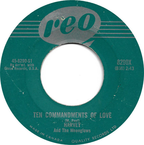 The Moonglows - Ten Commandments Of Love / Mean Old Blues (45-Tours Usagé)