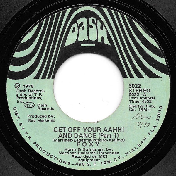 Foxy - Get Off Your Aahh! And Dance (45-Tours Usagé)