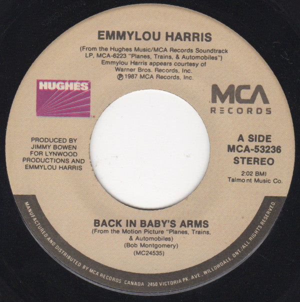 Emmylou Harris - Back In Babys Arms (45-Tours Usagé)