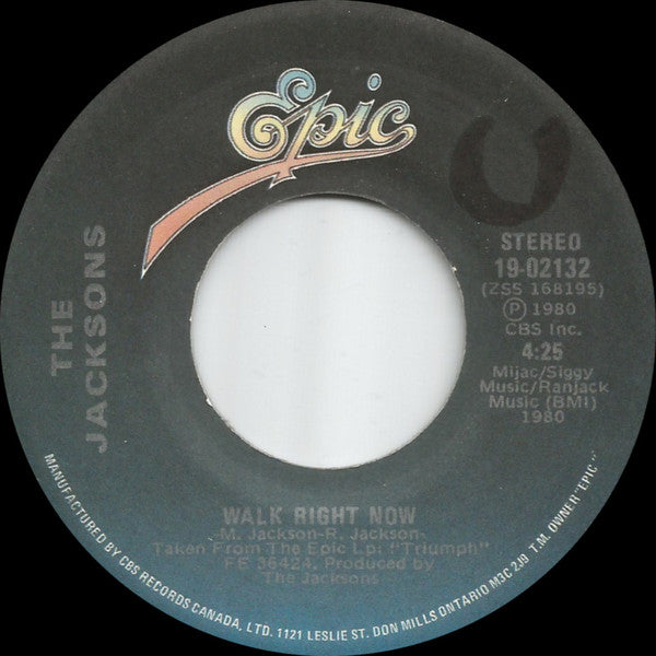 The Jacksons - Walk Right Now (45-Tours Usagé)