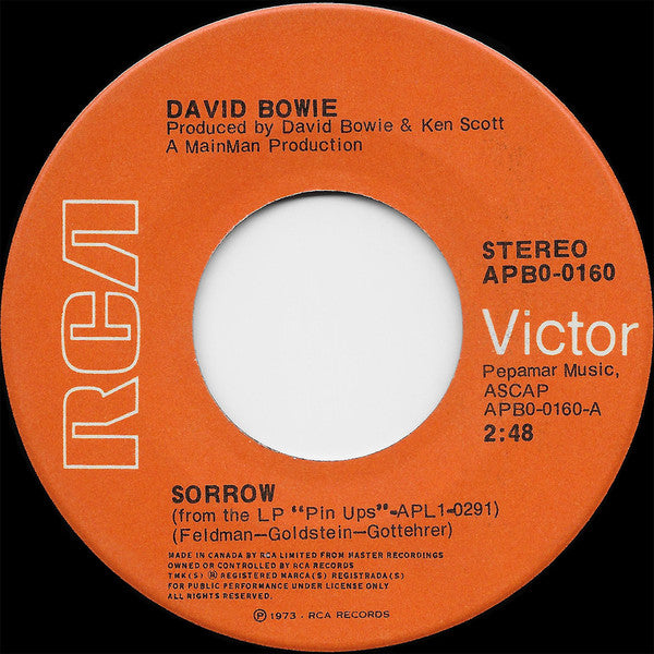 David Bowie - Sorrow (45-Tours Usagé)