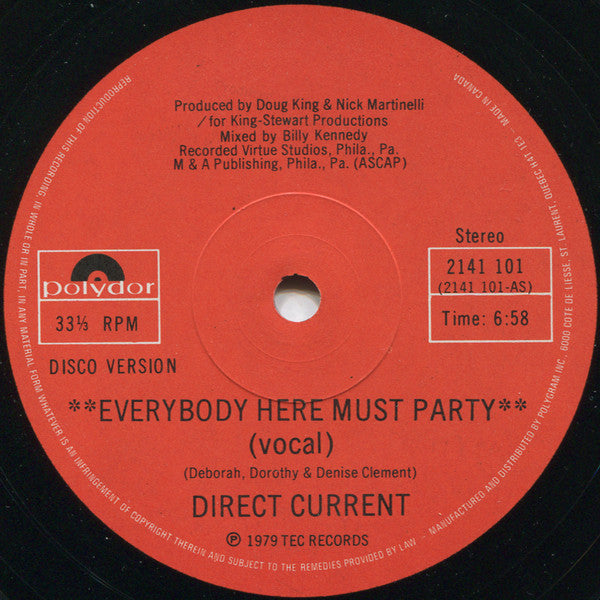 Direct Current - Everybody Here Must Party (Vinyle Usagé)