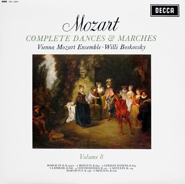 Wolfgang Amadeus Mozart Wiener Mozart Ensemble _ Willi Boskovsky - Complete Dances And Marches (volume 8) (Vinyle Usagé)