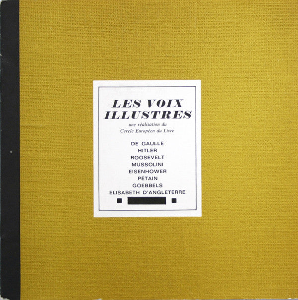 Various - Les Voix Illustres (45-Tours Usagé)