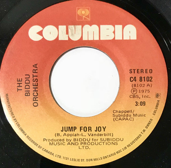 Biddu Orchestra - Jump For Joy / Blue-eyed Soul (45-Tours Usagé)